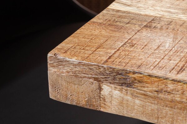 Esstisch Mango Holz Metall 120 x 80 cm Kufengestell