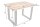 Esstisch Mango Holz Metall 120 x 80 cm Kufengestell
