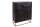 Highboard Schwarz Gold 100 x 120 cm Handarbeit Holz Metall