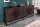 Beistellschrank Holz Metall 177 cm breit Dunkelbraun Schwarz