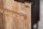 Beistellschrank Holz Metall 177 cm breit Dunkelbraun Schwarz