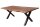 Esstisch Sheesham Holz Metall Baumkante 180 x 90 cm