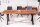 Esstisch Sheesham Holz Metall Baumkante 180 x 90 cm