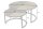 Couchtisch 2er Set Rattan Mango Holz Metall rund