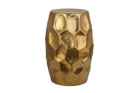Beistelltisch Metall in Gold 30 x 30 cm Handarbeit