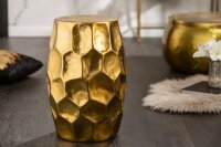 Beistelltisch Metall in Gold 30 x 30 cm Handarbeit