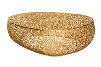 Couchtisch Metall in Gold 122 x 122 cm Handarbeit