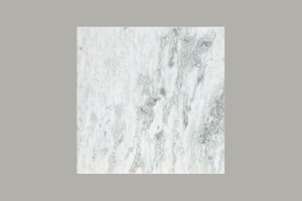 Couchtisch Marmor Metall in Weiß Schwarz 50 x 50 cm