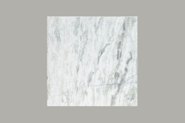 Couchtisch Marmor Metall in Weiß Schwarz 50 x 50 cm