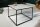 Couchtisch Marmor Metall in Weiß Schwarz 50 x 50 cm