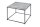 Couchtisch Marmor Metall in Grau Schwarz 50 x 50 cm