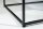 Couchtisch Marmor Metall in Grau Schwarz 50 x 50 cm