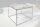 Couchtisch Marmor Metall in Grau Schwarz 50 x 50 cm