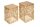 Beistelltisch 2er Set Metall in Gold Handarbeit