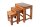 Beistelltisch 3er Set Sheesham Holz in Natur