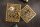 Couchtisch 2er Set Metall in Gold eckig Handarbeit