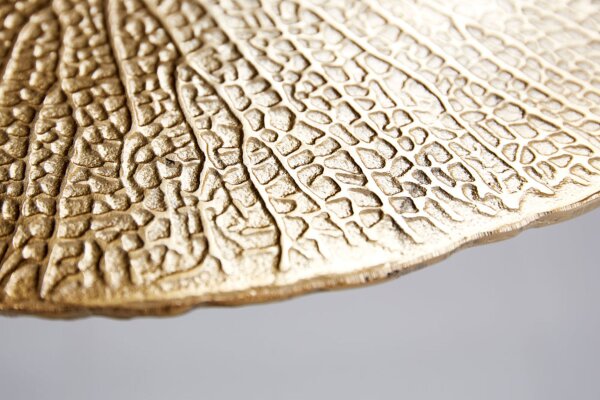 Beistelltisch Metall in Gold 40 x 38 cm Handarbeit