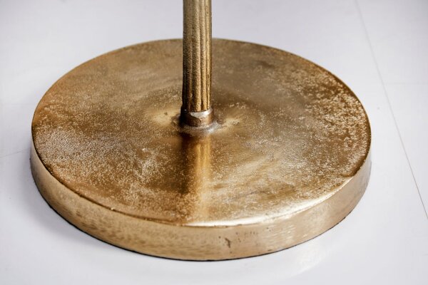 Beistelltisch Metall in Gold 40 x 38 cm Handarbeit
