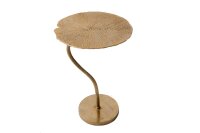 Beistelltisch Metall in Gold 40 x 38 cm Handarbeit