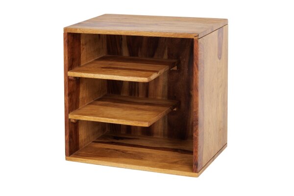 Beistelltisch Sheesham Holz in Natur 43 x 30 cm