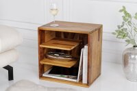Beistelltisch Sheesham Holz in Natur 43 x 30 cm