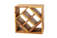 Weinschränke Sheesham Holz in Natur 40 x 25 cm