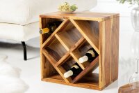 Weinschränke Sheesham Holz in Natur 40 x 25 cm