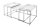 Couchtisch 2er Set MDF Metall in Weiß Chrom mit Tabletts
