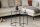 Beistelltisch 2er Set Marmor Metall in Grau Schwarz
