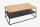 Couchtisch Holz (Eiche) Metall in Schwarz Natur 95x55 cm
