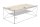 Couchtisch Holz (Eiche) Metall 110 x 55 cm