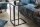 Beistelltisch in Schwarz 43 x 35 cm C-Form Metall MDF