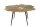Couchtisch Metall in Gold Schwarz 94x92 cm Handarbeit