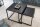 Beistelltisch 2er Set in Schwarz quadratisch Modern