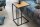 Beistelltisch 43x35 cm C-Form H: 63 cm Metall MDF