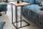 Beistelltisch 43x35 cm C-Form H: 63 cm Metall MDF
