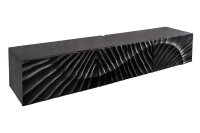 TV Hängeboard Schwarz 160 cm Mangoholz Handarbeit