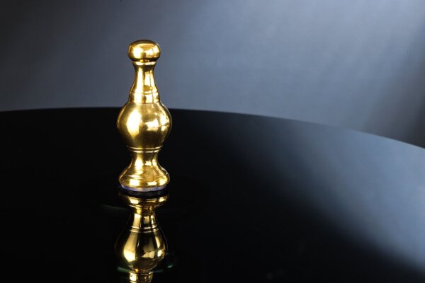 Beistelltisch Hartglas Metall in Gold Schwarz Ø 44 cm