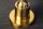 Beistelltisch Hartglas Metall in Gold Schwarz Ø 44 cm