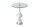 Beistelltisch Hartglas Metall in Silber Ø 44 cm