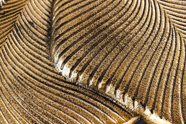 Couchtisch Metall in Gold Schwarz 56x58 cm Handarbeit
