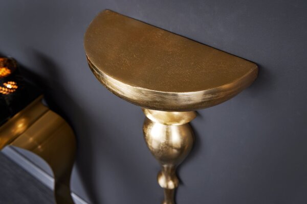 Schweberegal Metall Gold H: 80 cm Handarbeit Barock Design