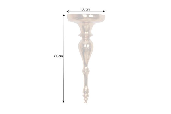 Schweberegal Metall Gold H: 80 cm Handarbeit Barock Design