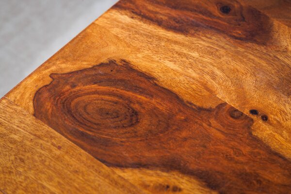 Beistelltisch Sheesham Holz Metall 45 x 30 cm