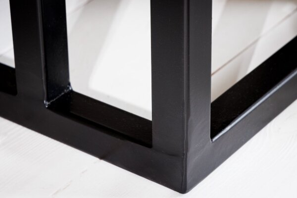 Beistelltisch Sheesham Holz Metall 45 x 30 cm