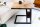Beistelltisch Mango Holz Metall 45 x 30 cm C-Form