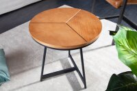 Beistelltisch Holz (Eiche) Metall 45 x 45 cm