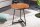 Beistelltisch Holz (Eiche) Metall 45 x 45 cm