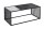 Couchtisch Glas MDF Metall in Schwarz 100 x 50 cm Modern