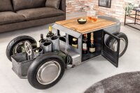 Couchtisch 165 cm Handarbeit Hot Rod mit Barschrank